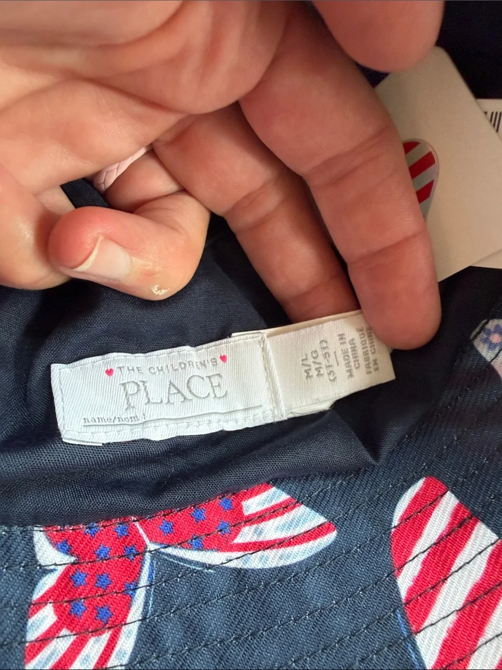 The Childrens Place navy bucket
